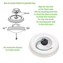 ETI 3.68 in. H X 10 in. W X 10 in. L White Ceiling Light