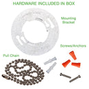 ETI 3.68 in. H X 10 in. W X 10 in. L White Ceiling Light