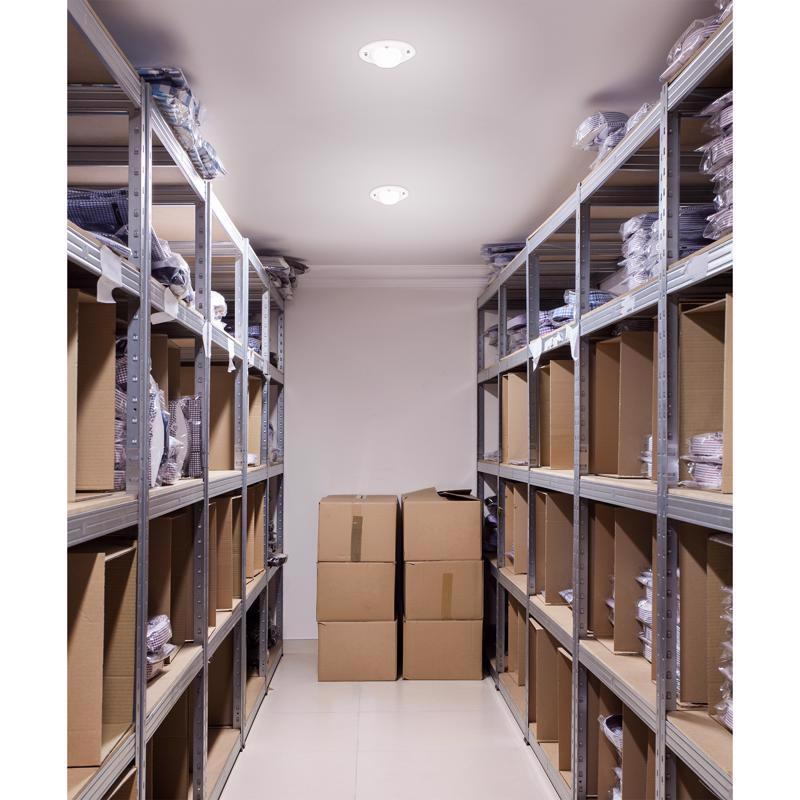 ETI 1.33 in. H X 4.72 in. W X 4.72 in. L White Ceiling Light