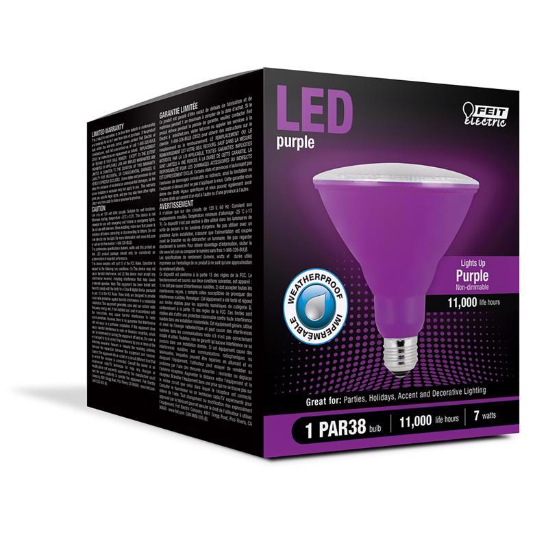 LED PAR38 E26 PRPL 7W