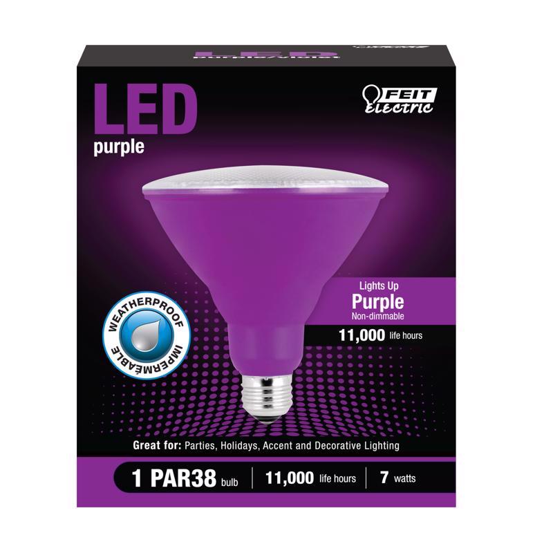 Feit PAR 38 E26 (Medium) LED Bulb Purple 90 Watt Equivalence 1 pk