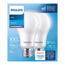 LED A19 E26 DL 16.6W 2PK