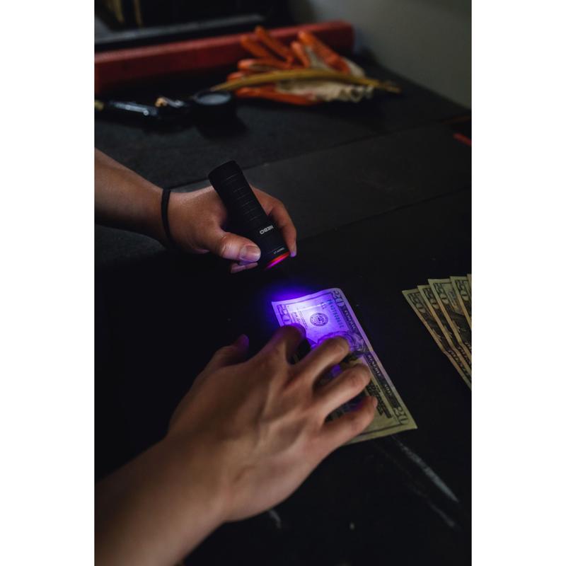 NEBO Black LED UV Flashlight AAA Battery