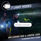 Energizer Smart 525 lm Blue LED Head Lamp AAA Battery