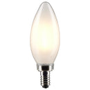 Satco B11 E12 (Candelabra) Filament LED Bulb Soft White 40 Watt Equivalence 2 pk