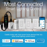 Lutron Caseta White 150 W Touch Smart-Enabled Dimmer Switch 1 pk