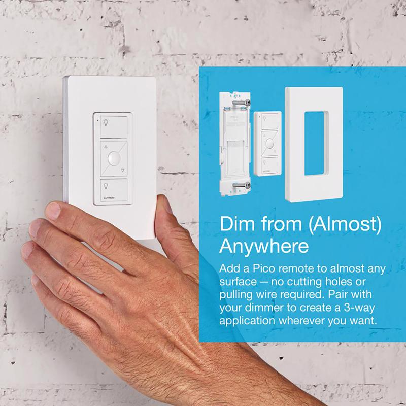 Lutron Caseta White 150 W Touch Smart-Enabled Dimmer Switch 1 pk