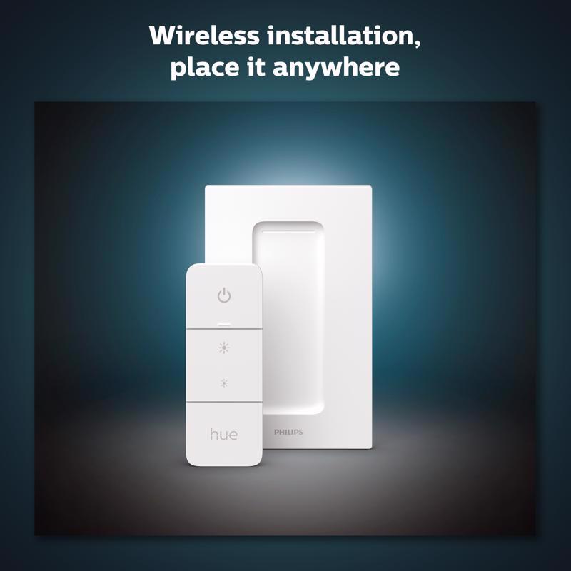 Philips Hue White Wireless Dimmer Switch w/Remote Control 1 pk