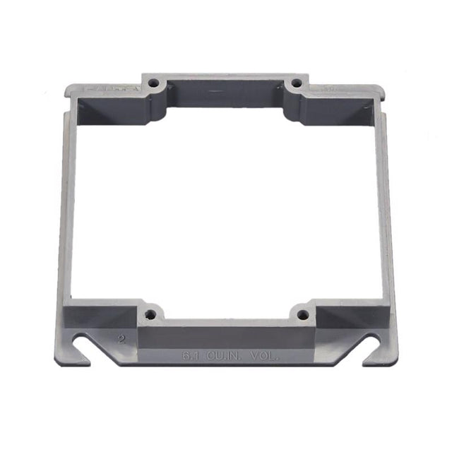 MUD RING SQR 2GANG 4"