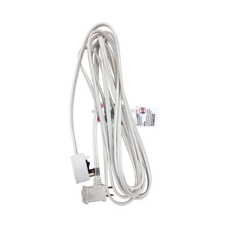 Ace Indoor 15 ft. L White Extension Cord w/Switch 16/2 SPT-2