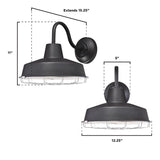 Westinghouse Academy 1-Light Textured Black Wall Sconce