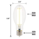 Westinghouse ED28 EX39 (Mogul) Filament LED Bulb Daylight 300 Watt Equivalence 1 pk