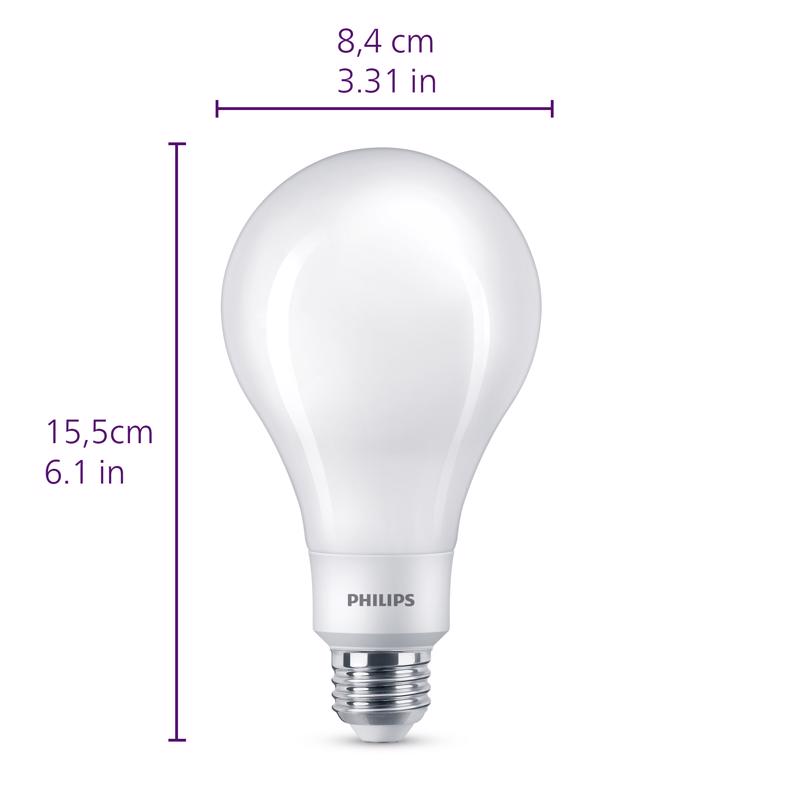 Philips A23 E26 (Medium) LED Bulb Daylight 300 Watt Equivalence 1 pk