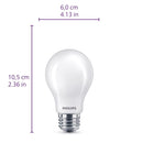 Philips Ultra Definition A19 E26 (Medium) LED Bulb Soft White 60 Watt Equivalence 4 pk