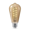 Philips ST19 E26 (Medium) LED Bulb Amber 60 Watt Equivalence 1 pk