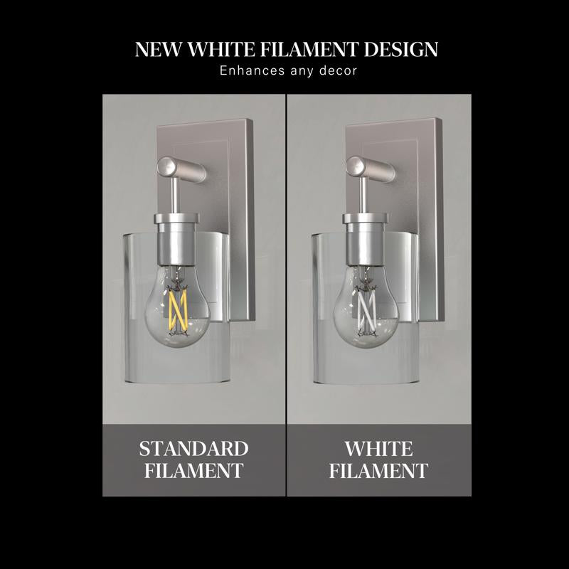 Feit White Filament A15 E26 (Medium) Filament LED Bulb Soft White 25 Watt Equivalence 2 pk