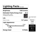 Feit White Filament A15 E26 (Medium) Filament LED Bulb Soft White 75 Watt Equivalence 2 pk