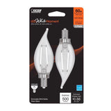 LED BA10 E12 60W SW 2PK