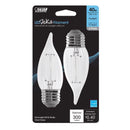 LED BA10 E26 40W DL 2PK