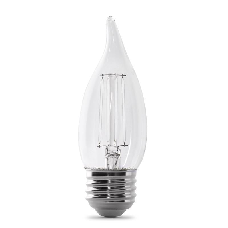 Feit White Filament BA10 E26 (Medium) Filament LED Bulb Daylight 40 Watt Equivalence 2 pk