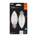 LED B10 E26 40W SW 2PK