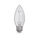 Feit White Filament B10 E26 (Medium) Filament LED Bulb Daylight 40 Watt Equivalence 2 pk