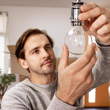 Feit White Filament G16.5 E12 (Candelabra) Filament LED Bulb Daylight 40 Watt Equivalence 2 pk