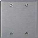 WALL PLATE BLNK SS 2GANG