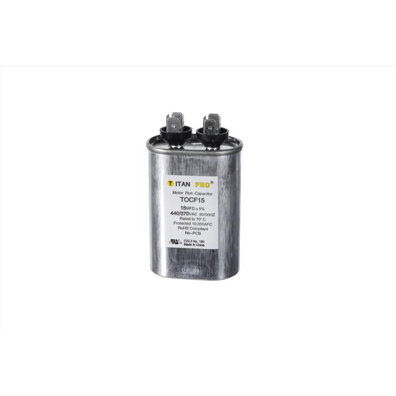OVAL RUN CAPACTR 15 MFD