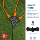 Jasco Philips EZGrip Indoor or Outdoor 25 ft. L Black Extension Cord 16/3