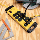 Monster Just Power it Up 15 ft. L 8 outlets Surge Protector w/USB Yellow 1080 J