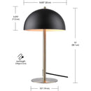 Globe Electric Luna 15 in. Matte Black Desk Lamp