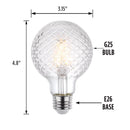 Westinghouse G25 E26 (Medium) Filament LED Bulb Warm White 40 Watt Equivalence 1 pk