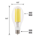 Westinghouse ED32 EX39 (Mogul) Filament LED Bulb Daylight 65 Watt Equivalence 1 pk