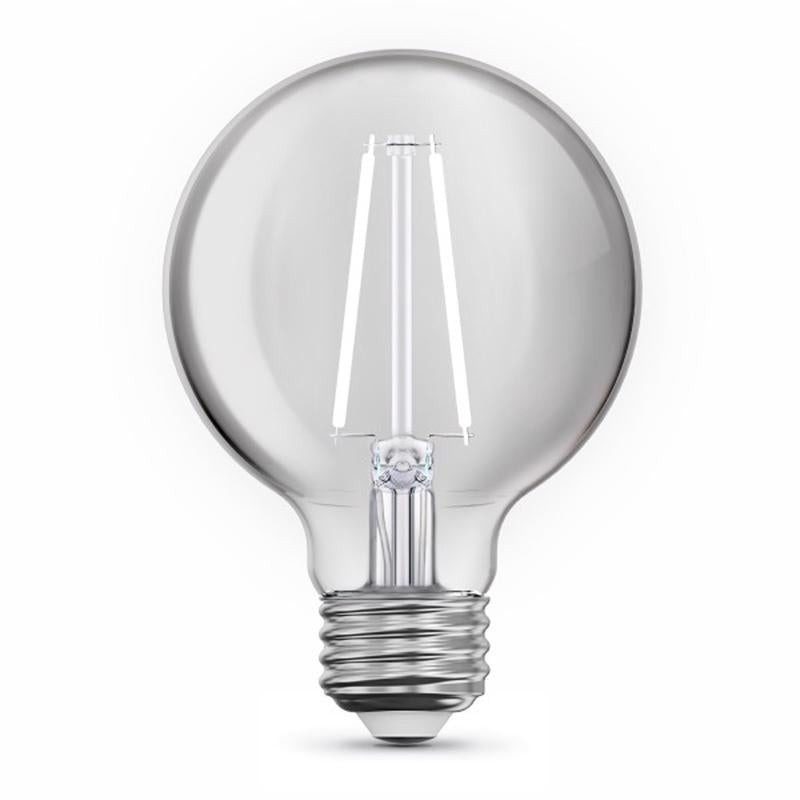 Feit White Filament G25 E26 (Medium) Filament LED Bulb Daylight 60 Watt Equivalence 3 pk