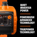 Generac PowerRush 3300 W 120 V Gasoline Portable Inverter Portable Generator
