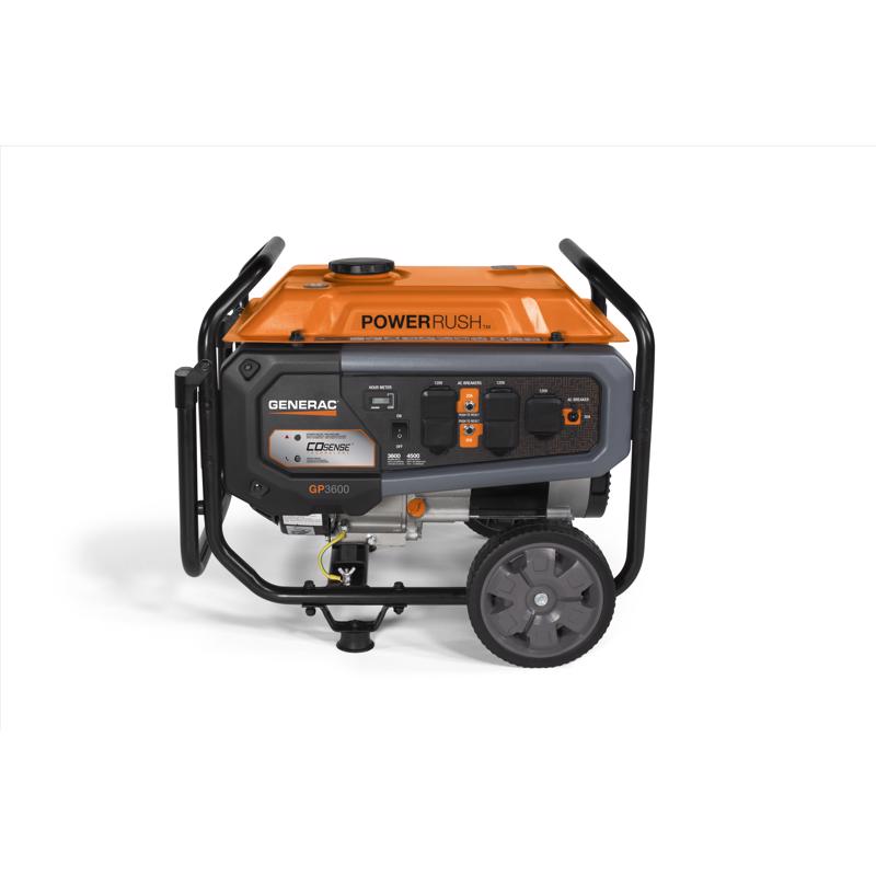 Generac PowerRush 3600 W 120 V Gasoline Home Standby Portable Generator