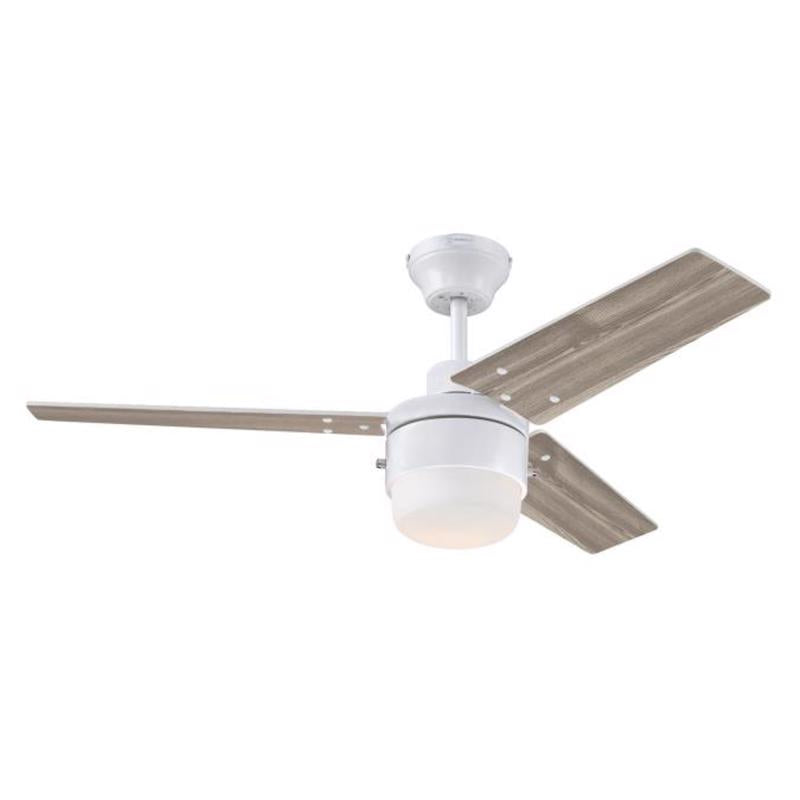 CEILING FAN LED WHT 56"