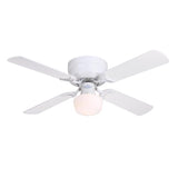 CEILING FAN LED WHT 42"