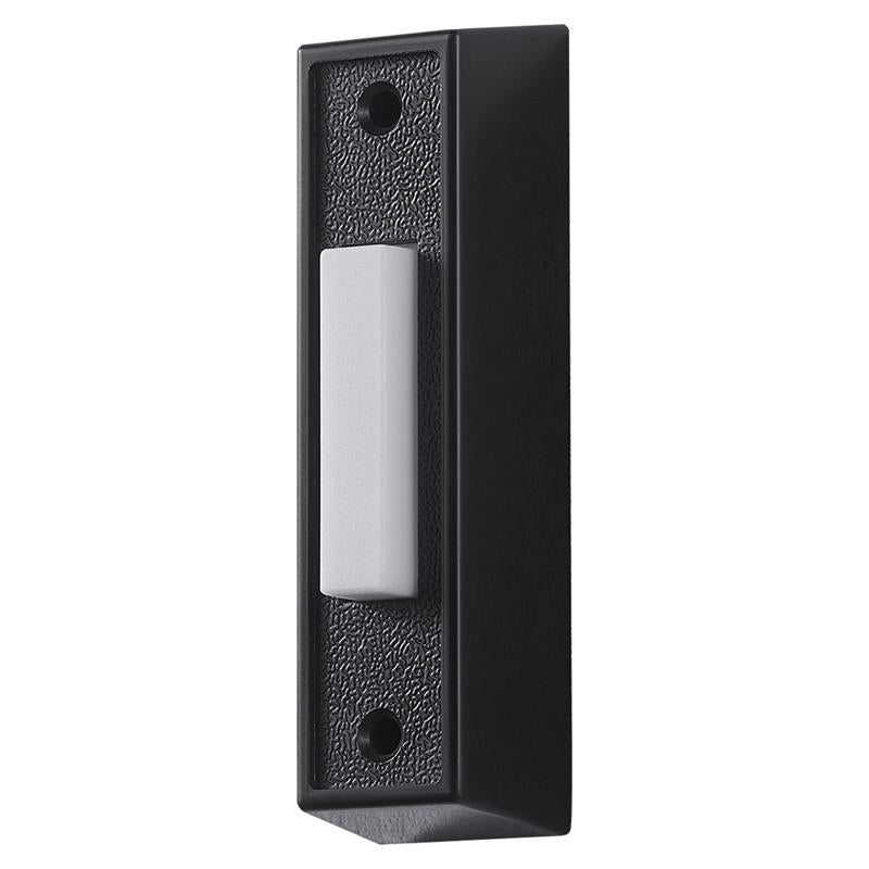 PUSHBUTN DOORBELL BK/WHT