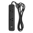 POWER STRIP INDR BLCK 6'