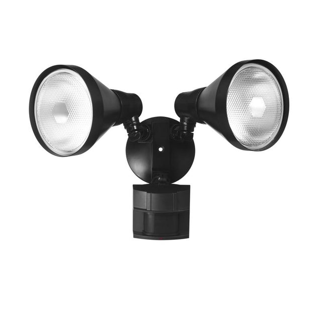 Globe Electric Motion-Sensing Hardwired Incandescent Black Security Light