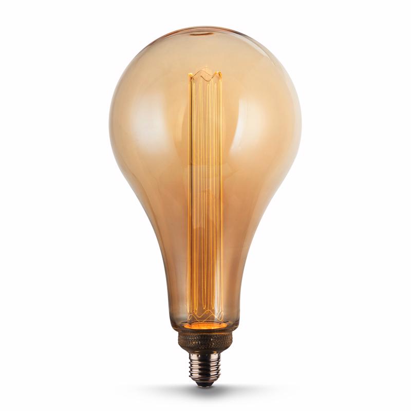 Feit PS50 E26 (Medium) Filament LED Bulb Warm White 60 Watt Equivalence 1 pk