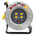 CORD REEL METAL GRY 50"