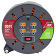 CORD REEL PLASTC GRY 30'