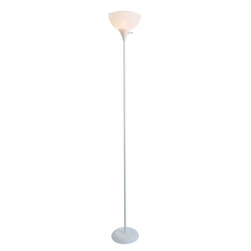 Newhouse 71 in. Beige/White Floor Lamp