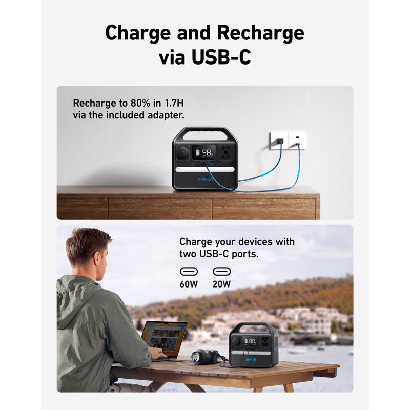 Anker 300 W Solar and Battery Portable Power Station