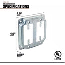 Southwire Square Steel 2 gang GFCI Cover