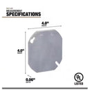 Southwire Octagon Steel Box Cover