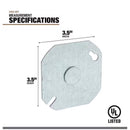 BOX COVER RND 3-1/2" FLT